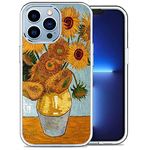 Hsdhacn Compatible with iPhone 11 Promax Aesthetic Trendy Design Phone case，handpainting Sunflower Pattern Soft TPU Bumper Protective iPhone 11 Promax case, Wireless Charging Supported