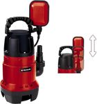 Einhell GC-DP 7835 dirt water pump (780W, Ø35 mm foreign particles 15,700 L/h delivery cap., float switch, carry handle, cable rewind, univ. connect)