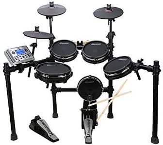 Carlsbro CSD400 Mesh Drum Kit – 8 Piece Mesh Head Electronic Drum Kit with Digital Sounds, Responsive Mesh Pads, 250+ Drum Sounds, Double Pedal, 6-Months Online Lessons Included