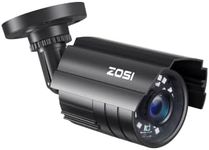 ZOSI 1080P HD TVI Security Camera for Home Office Surveillance CCTV System Bullet BNC Camera with Night Vision Black