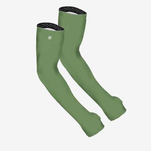 FARMER'S DEFENSE Gardening Arm Sleeves|UV Cooling Protective Sleeve Women & Men|Anti-Scratch Cover Sun UPF Outdoor Protection - Forest Green - S/M