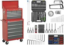 Sealey Ap2250Bbcombo Topchest & Rollcab Combi 14 Drawer Bearing & 239Pc Tool Kit