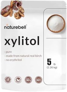 NatureBell Xylitol Sweetener, 5lbs | Natural Birch Crystal Source – 1:1 Sugar Substitute – Sweet Flavor with No Erythritol – Low Calorie & Glycemic Impact – Sugar Free, No Aftertaste, Non-GMO