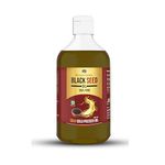 WQT - Edible Kalonji Black Seed Oil - 500 ML (Pack of 1) | Food Grade Cold-Pressed for Salads, Cooking, Immunity, Hair Growth, Joints Pain, Skin Firming & Anti-aging