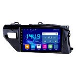 Gndy Android Car Multimedia Player GPS Navigation for Toyota Hilux 2016-2018 Auto Head Unit Sat Nav Radio Stereo Receiver with Bluetooth Wifi USB AUX Touchscreen,4 Core 4G+WiFi: 2+32GB