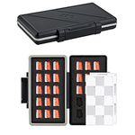 30 Slots Micro SD Card Case with Index Label, Water Resistant & Shockproof Micro SD Card Holder, Compact MicroSDHC/MicroSDXC/Micro SD Card Organizer Storage