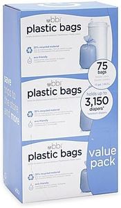 Ubbi Diaper Pail 75-Count Value Pack Plastic Bags (3 Pack)