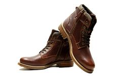 HX London Leather Men formal And Semi Casual Stylish High Top Laceup Boot