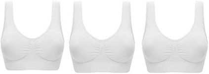 UtopyaUK 3 Pack Comfort Bra Padded 