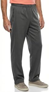 Men’s Side Zip Adaptive Fleece Tearaway Pants for Seniors - Onyx MED