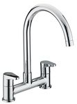 Bristan QST DSM C Quest Deck Kitchen Sink Mixer Tap with Swivel Spout, Chrome