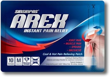 SINSINPAS AREX Cool & Hot Pain Relieving Patch, Medium 1 Pack (10 Patches Total)