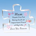 TTOVEN Mum Gifts Puzzle Mum Birthday Gifts Thank You for Being Such an important Piece of My Life