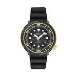 Seiko Prospex Solar Dive Watch with Black Silicone Strap 200 m SNE498