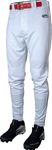 Rawlings Men's Launch Series Baseball Pant | Jogger Fit | Adult Sizes Piped Options, White | Solid, Medium