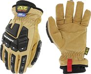 Mechanix Wear: DuraHide Insulated M-Pact Leather Driver F8-360 - Insulated with PrimaLoft Gold, All Around A9 Cut Resistance, Abrasion Resistance, Impact Protection (XX-Large, Black/Tan)