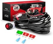 Nilight LED Light Bar Wiring Harness Kit - 1 Lead 12AWG Heavy Duty 12V On Off Switch Power Relay Blade Fuse for Off Road LED Work Light