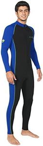 Men's Full Body UV Protection Swimsuit Stinger Suit Dive Skin Surf Suit UPF50+ Black Royal, Black Royal, XX-Large