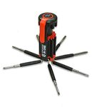 Invero® 8 in 1 Multifunction Screwdriver Tool Set with Super Bright LED Torch Flashlight Ideal for General DIY Maintenance, Home, Kitchen, Computer, Nightwork Repair and More