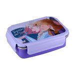 SKi Homeware Crunchy Insulated 2 Grid Bento Lunch Box With Stainless Steel Inner And A Spoon-Cum-Fork- Frozen, 400Ml