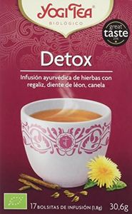 Yogi Tea - Detox, Infusión Ayurvédica de Hierbas con Regaliz, Diente de León y Canela - 17 Bolsitas, 30,6g