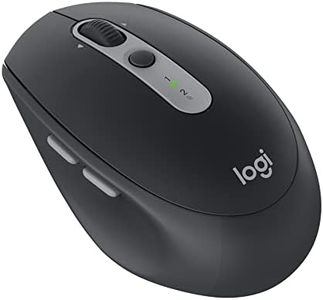 Logitech M590 Multi-Device Silent Wireless Mouse, Bluetooth, 2.4GHz USB Unifying Receiver, 1000 DPI Optical Tracking, 2-Year Battery, 5 Customisable Buttons, Compatible with PC, Mac, Laptop - Black