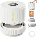 LOVE MOMENT Electric Mason Jar Vacuum Sealer Kit for Wide Mouth and Regular Mouth Mason Jar - White