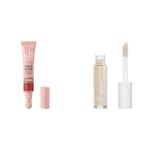 e.l.f. Halo Glow Blush Beauty Wand, Liquid Blush Wand For Radiant, Flushed Cheeks & Hydrating Camo Concealer, Satin Finish, Conceals, Corrects & Highlights, Fair Beige, 0.203 Fl Oz