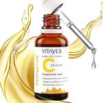 Vitayes Stabilized Perfector Vitamin C Serum for Face 30ml- Anti-Dark Spots & Brightening Serum Lightweight and Non-Greasy- Anti Ageing & Anti-Wrinkle Serum Suitable for Dull, Tired and all Skin Type