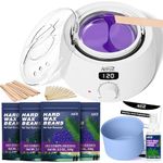 ANRUZ Premium Waxing Kit, Digital Wax Kit for Hair Removal, Wax Warmer Kit with 29 Items,Wax Pot for Waxing Professional -at Home Wax Machine for Full Body Waxing