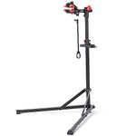 CXWXC Bicycle Repair Stand Loading Weight 30KG, Bike Repair Stand with 360° Rotatable Clamp Head, Magnic Tray, Quick Release Rod