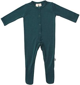 KYTE BABY Unisex Footie, Rayon Made From Bamboo- Snap Closure (Newborn, Emerald)