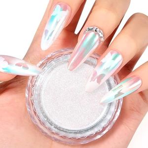 SAVILAND Essentials Unicorn Chrome Nail Powder: Highly Reflective Aurora Unicorn Chrome Powder Mermaid Pearlescent Nail Art Pigment Glitter for Manicure Decoration Design Home DIY & Salon Use