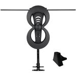 Antennas Direct ClearStream 2MAX Indoor Outdoor TV Antenna, UHF VHF, Multi-Directional, 60+ Mile Range, 4K 8K UHD NEXTGEN TV – w/ 20-inch Mast (Black)