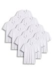 Jockey Men's Undershirt Big & Tall Classic V-Neck T-Shirt - 12 Pack, White, 5X Tall