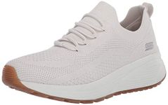 Skechers Women's Bobs Sparrow 2.0-Allegiance Crew Sneaker, Off-White, 7.5