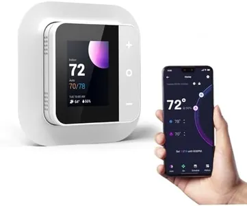 vine Smart Thermostat for House, WiFi Thermostats for Home Work with Alexa and Google Assistant, 7day x 8period Programmable, Energy Star Certified, C-Wire Required
