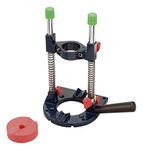 kwb Drill stand for drilling machines with 43 mm Euro neck or 43 mm handle holder, drill mobile for cordless screwdrivers with matching receptacle, mobile drill stand for straight and inclined holes