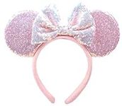 Unisex Mouse Ears Headbands With Bo