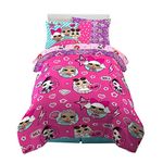 Franco Kids Bedding Super Soft Microfiber Comforter and Sheet Set with Sham, 5 Piece Twin Size, LOL Surprise