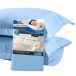 Danny Textiles 400 Thread Count 100% Egyptian Cotton Oxford Pillowcases - Pack of 2, Hotel Quality, Super Soft and Breathable Standard Pillow Cases, 50 x 75 cm(Sky Blue)