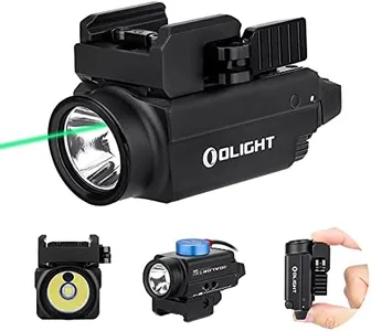 OLIGHT Baldr S 800 Lumens Compact Rail Mount Weaponlight with Green Beam and White LED Combo, Magnetic USB Rechargeable Tactical Flashlight with 1913 or GL Rail, Battery Included (Black)