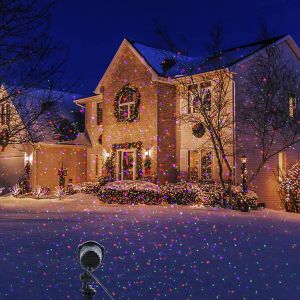 Star Christmas Projector – Blue, Green, Red Light Show