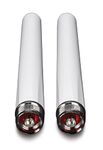 TRENDnet 5/7 dBi Outdoor Dual Band Omni Antenna Kit, N-Type Male Connectors, Supports 2.4 And 5 GHz, Omni-Directional Antennas, Use With 802.11ac/n/g/b/a Routers And Access Points, White, TEW-AO57