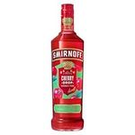 Smirnoff Cherry Drop Flavoured Vodka | 37.5% vol | 70cl | Made with Natural Cherry Flavours & Smirnoff No. 21 Vodka | Cherry Flavoured Vodka for Mixed Drinks or in Cocktails