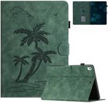 Vokpok Case for iPad 10.2" 2021/2020/2019/iPad Pro 10.5" 2017/iPad Air 3 10.5" 2019,PU Leather Wallet Case with Pen Holder,Flip Stand Cover with Card Slot for iPad 10.2"/ Pro 10.5"/ Air 3 Case–Green