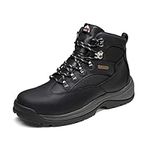 NORTIV 8 Men's Safety Steel Toe Boots Waterproof Construction Work Boots Black Rockfor-STL Size 11 M US