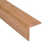 Lacquered Oak Stair Nosing, Angle Bead, Corner Edge Moulding Profile for Flooring 0.9m