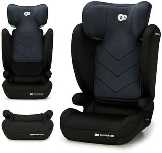 Kinderkraft I-SPARK i-Size Siège auto bébé Groupe 2/3 100-150 cm, de 3,5 à 12 ans, 15 à 36 kg, léger (4,5 kg), ceinture de sécurité à 3 points, Protection latérale, Noir