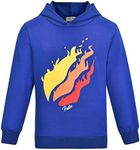 Boys Girls Kids Prestonplayz Hoody Hoodie Hooded Sweatshirt YouTube Youtuber Preston Gaming Top (blue1, 160(11-12years))